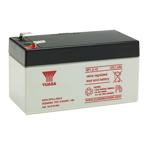 Yuasa NP 12v 1.2Ah Sealed Lead Acid Battery (NP1.2-12)