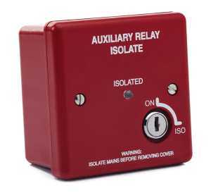 HAES BRISOL-R Boxed 8A Relay With Isolate Key Switch (Red)