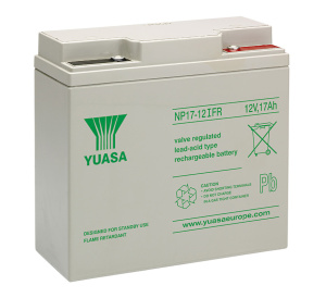Yuasa NP 12v 17Ah Sealed Lead Acid Battery - Flame Retardant (NP17-12FR)