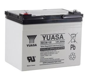 Yuasa 12v 36Ah Deep Cycle VRLA Battery (REC36-12I)