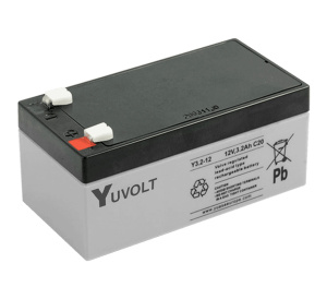 Yuasa Yuvolt 12v 3.2Ah Sealed Lead Acid Battery (Y3.2-12)