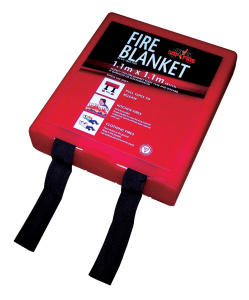 Jewel 1.2m x 1.2m Fire Blanket - Hard Durable Case
