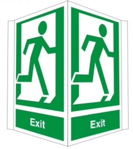 Projecting Exit Sign 400mm Wide x 300mm High