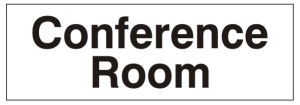 Conference Room Door Sign - 300x100mm